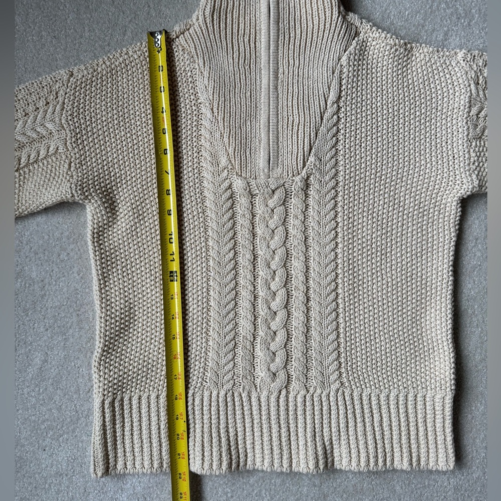NWOT L.L. Bean Cream Turtleneck Sweater - Picture 8 of 8